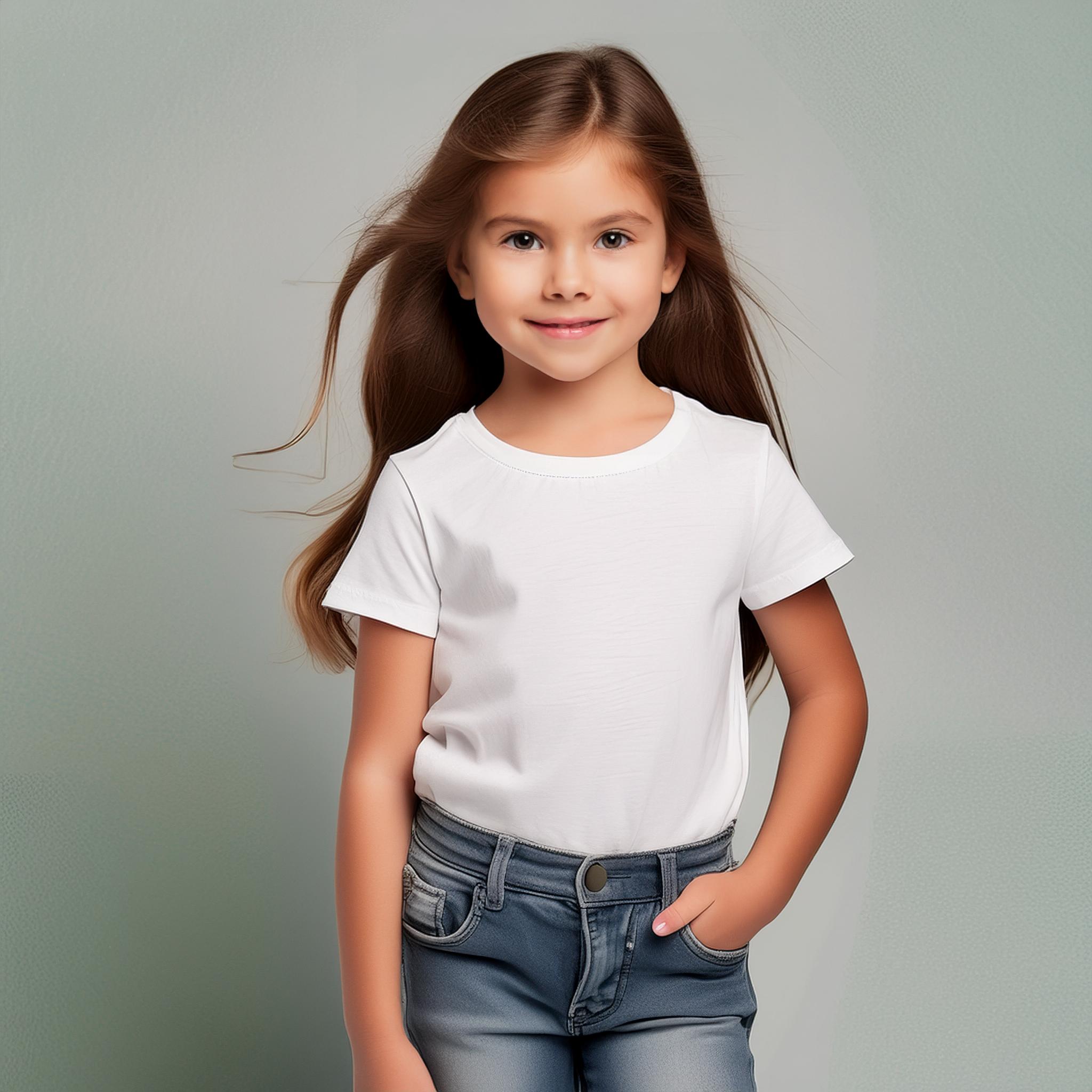 ÇOCUK %100 Pamuklu T-Shirt (0 yaka) kısa kollu / Ç01