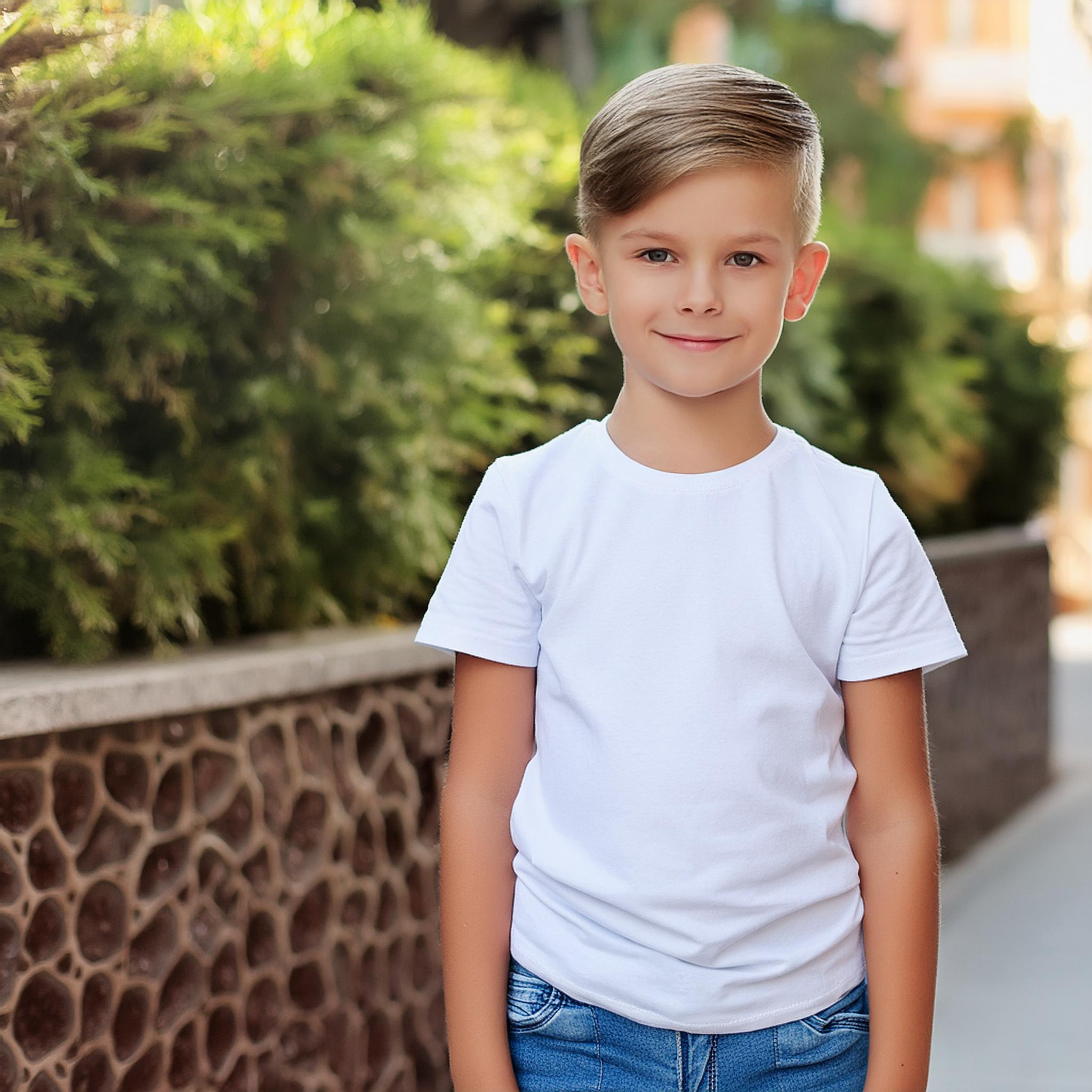 ÇOCUK %100 Pamuklu T-Shirt (0 yaka) uzun kollu / Ç02