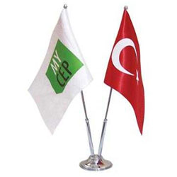 İkili Masa Bayrağı Türk Bayrağı